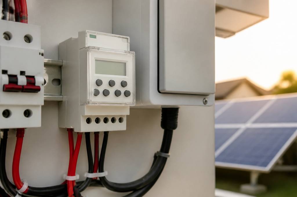 Cómo funciona un temporizador en una instalación de paneles solares en casa